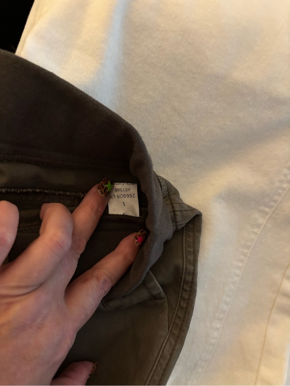 Flamingals Olive Green Drawstring Pants - Picture 6 of 6